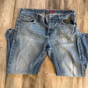 Men's Blue Denim Jeans - Straight Fit